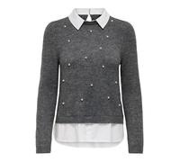 ONLY Onldolly LS Woven Mix Pearl Pull CC Knt Onldolly LS Woven Mix Pearl Pull CC Knt Donna (Pacco da 1)