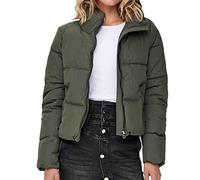 ONLY Onldolly Short Puffer Jacket Otw Noos Giacca, Foglia di Vite, S Donna