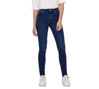 Only Onldruna Hw Skinny Dnm Pimbox, Jeans Donna, Denim Blu Scuro, 28W / 30L