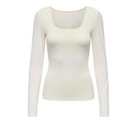ONLY Onlea L/S Deep Neck Top Jrs Maglietta a Maniche Lunghe, Ballerino di Nuvola, M Donna