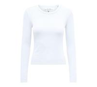 ONLY Onleasy L/S O-Neck Top Box Jrs, Bianco, L Donna