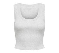 ONLY Onleasy S/L Tank Top Jrs Canotta, Chiaro Grigio Melange, S Donna