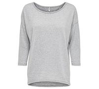 ONLY onlELCOS 4/5 SOLID TOP JRS NOOS, Maglia a maniche lunghe Donna, Grigio (Light Grey Melange), 38 (Taglia Produttore: Medium)