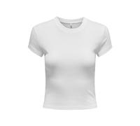 ONLY Onlelina S/S O-Neck Short Top Jrs T-Shirt, Bianco, M Donna