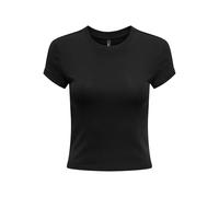 ONLY Onlelina S/S O-Neck Short Top Jrs T-Shirt, Nero, M Donna