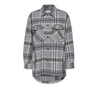 ONLY Onlellene-Valda Check Shacket Pnt Giacca a Camicia, Chipmunk/Checks: a Quadri, 46 Donna