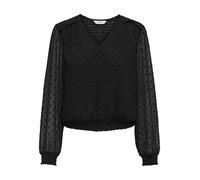 ONLY ONLELMIRA Life New Dobby L/S Top Wvn Vestaglia, Black, S Donna