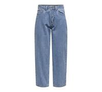 ONLY Onlemily HW Mom Crop DNM BF Mae443, Media Blu Denim, 33W x 30L