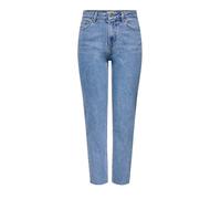 ONLY Onlemily HW St Raw Crop Ank Mae06 Noos, Jeans Donna, Denim Blu Chiaro, 26W / 34L