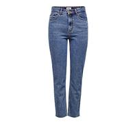Only Jeans Emily Life High Waist Straight Raw Crop Ankle Mae06