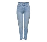 ONLY Onlemily HW Straight Ank DNM Mae009 Noos, Mix Blu Chiaro, 28W x 32L
