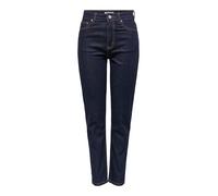 ONLY Onlemily HW Straight Ank Mae334 Noos, Blu Jeans Scuro, 30W x 32L
