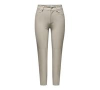 ONLY Onlemily HW St Ank-Pnt Noos in Ecopelle Pantaloni, Rivestimento Argento, (M) W x 34L Donna