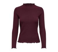 ONLY Onlemma L/S Noos Jrs-Maglietta a Collo Alto Top, Marrone Robbia, XXL Donna