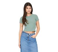 ONLY Onlemma Stripe S/S Top Jrs Top Cropped con Scollo O E Maniche Corte Donna (Pacco da 1)