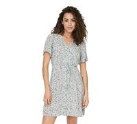 ONLY Onlevida S/S Short Dress Wvn Noos Vestito, Gray Mist, M Donna