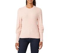 ONLY Onlfaye L/S Puffsleeve CC Knt Maglione, Rosa Fumo/Dettaglio: mélange, S Donna