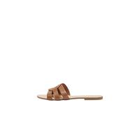 ONLY Onlfeli-4 Pu Slip On Sandal Noos, Donna, Cognac, 39 EU