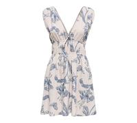 ONLY Onlfeline Life SL V-Neck Dress Wvn, Crystal Gray, M