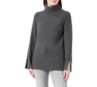 ONLY Onlfia LS Rollneck Knt Maglione Lavorato a Maglia, Grigio Scuro mélange, XS Donna