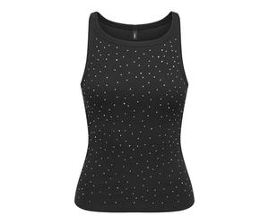 ONLY Onlfiliz Life S/L Stone Tank Top Box Jrs, Nero, XL Donna