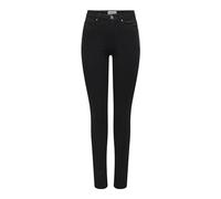 ONLY Onlforever High Skinny DNM Ext Jeans, Nero delavé, (S) W x 32L Donna
