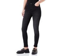 ONLY Onlforever High Skinny DNM Ext Jeans, Nero delavé, XS x 30L Donna