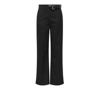 ONLY Onlfrankie HW STR Belt Pant Xt TLR Pantaloni, Nero, (S) W x 32L Donna