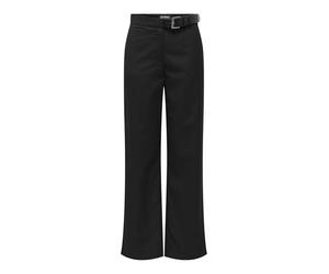 ONLY Onlfrankie HW STR Belt Pant Xt TLR Pantaloni, Nero, (S) W x 32L Donna