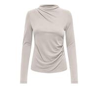 ONLY Onlfree Life L/S Drape Top Jrs, Pumice Stone, XS Donna