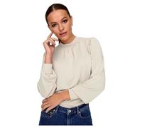 ONLY Onlfree Life L/S Modal Highneck Top Jrs Camicia da Donna, Pumice Stone., M