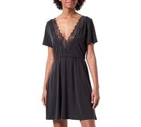 ONLY Onlfree S/S Lace Dress Jrs Abito in Jersey, Nero, L Donna
