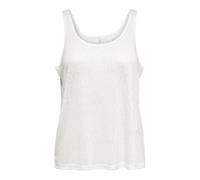ONLY Onlfrida-Canotta Topjrs Noos Top, Bianco, M Donna