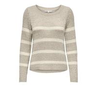 Only Onlgeena XO L/S Knt Noos Maglione da Donna, Tortora, S
