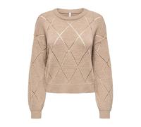 ONLY Onlgeenas LS Structure O-Neck Knt Nca, Nomad, S Donna