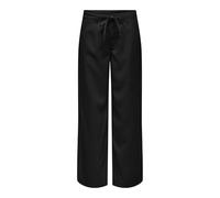ONLY Onlgianna Aris MW Straight Pants Wvn CC, Nero, (L) W x 32L Donna