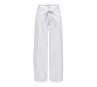 ONLY Onlgianna MW Straight Dot211 DNM Noos, Bianco Denim, 27W x 30L Donna