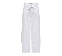 ONLY Onlgianna MW Straight Dot211 DNM Noos, Bianco Denim, 27W x 32L Donna