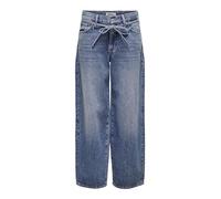 ONLY - Gianna - Jeans a cilindro blu medio a vita medio alta W27 L30