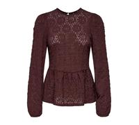 ONLY Onlgiavanna L/S Peplum Top Jrs, Cioccolato decadente, L