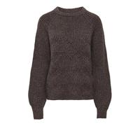 ONLY Onlgila Life LS Structure O-Neck BF Knt, Marrone foca, XL, Marrone foca, XL