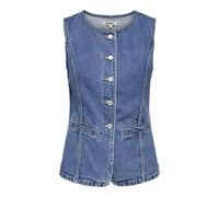 ONLY Onlgiulina S/L Button Waistcoat DNM Noos, Media Blu Denim, L Donna