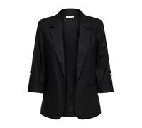 ONLY Onlgoa 3/4 Unline Linen Bl Blazer CC TLR, Nero, 42 Donna