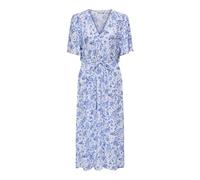 ONLY Onlhalia Life S/S Dress Wvn Noos Abito Midi Estivo Manica Corta Scollo A V, Ballerino di Nuvola, M Donna
