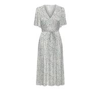 ONLY Onlhalia Life S/S Dress Wvn Noos Abito Midi Estivo Manica Corta Scollo A V, Gray Mist, M Donna