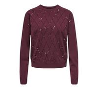 ONLY Onlhalifax LS Sequins O-Neck Knt Onlhalifax LS Sequins O-Neck Knt Donna (Pacco da 1)