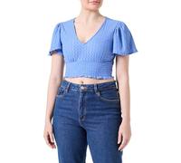 ONLY Onlhannah S/S Smock Top Jrs Noos T-Shirt, Blu, M Donna