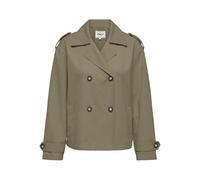 ONLY Onlhannah Short Trenchcoat Otw Trench, Aloe, L Donna