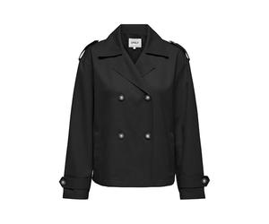 ONLY Onlhannah Short Trenchcoat Otw Trench, Nero, XS Donna