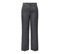 ONLY Onlhattie-Lana HW Wide Mel Pant TLR Pantaloni, Grigio Scuro mélange, 36W x 32L Donna